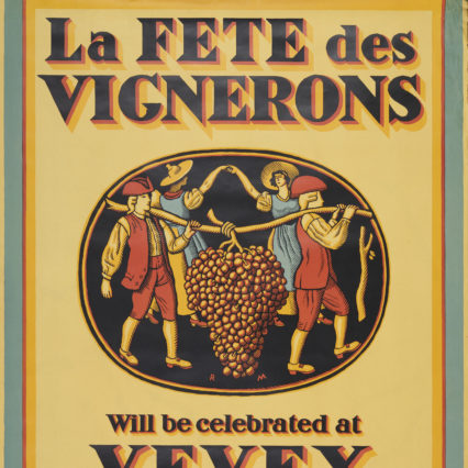 Fête des Vignerons, Vevey. Affiche de l'année 1927.