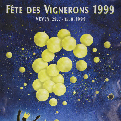 Fête des Vignerons, Vevey. Affiche de l'année 1999.